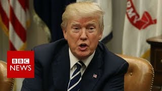 Trump denies crude slur against migrant countries - BBC News
