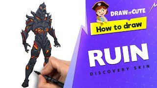 How to draw Ruin discovery skin | Fortnite season 8 drawing tutorial