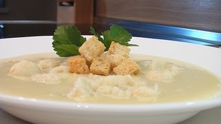Суп-пюре из цветной капусты видео рецепт. Книга о вкусной и здоровой пище