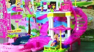 Mega Bloks Barbie Pool Party with Barbie Doll and Ken Doll - Life in a Dream House