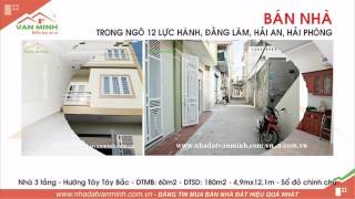 Bán nhà trong ngõ 12 Lực Hành, Đằng Lâm, Hải An, Hải Phòng VM-118373