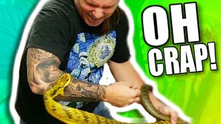 UNEXPECTED SNAKE ATTACK!! | BRIAN BARCZYK