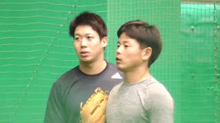 ヤクルト松山組の自主トレ2020。(山崎選手、山田選手、荒木選手らの練習風景)