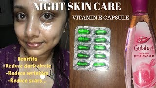 Night Skin Care Routine | Vitamin E Oil | Swathi #vitamin-e #nightskincare