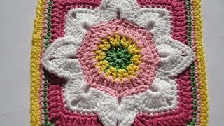 Квадратный мотив The square motif Crochet