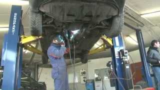 Замена катализатора и замена гофры  на Audi 6.Замена катализатора в СПБ .