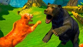 СИМУЛЯТОР ДИКОЙ КОШКИ #10 Сим Семьи Кугуара -  развлекательное видео для детей #ПУРУМЧАТА