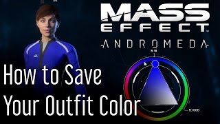 How to Save Your Outfit Color in Mass Effect Andromeda