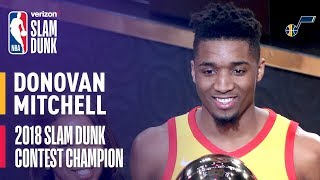 Donovan Mitchell Wins 2018 Verizon Slam Dunk Contest