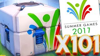 OVERWATCH SUMMER GAMES 101X LOOT BOX OPENING!? l OVERWATCH LOOT BOX OPENING!!