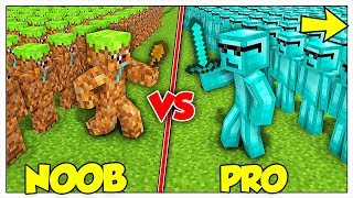 ESERCITO NOOB DI TERRA CONTRO PRO DI DIAMANTE! - Minecraft ITA