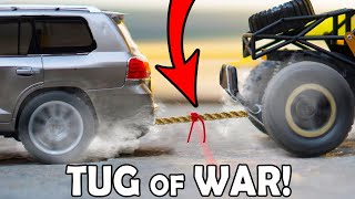 RC Land Cruiser VS RC Rock Crawler 4X4 - Pulling - Racing - Jumping