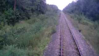 Бологое - Полоцкая ж.д. Андреаполь - Соблаго из кабины машиниста.