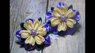 Резинки для волос своими руками из атласных лент
