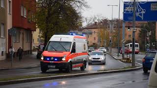 Průjezd ZZS ASČR a Policie ČR přes Kobylisy na psychiatrii do Bohnic