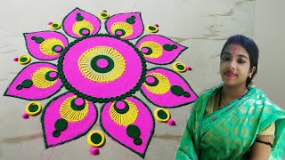 दिवाली विशेष रंगोळी डिज़ाइन 2019  -  Top beautiful rangoli by Sangeeta - #Diwalirangolidesigns