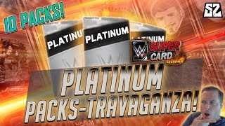 PLATINUM PACK OPENING EXTRAVAGANZA! 10 TITAN TIER REWARDS!! | WWE SuperCard S4