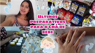 VLOG| PREPARATIVOS PARA O CHÁ DE BEBE, COMPRINHAS, LEMBRANCINHAS, DIY