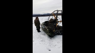 Экстремальная рыбалка. Покатушки на аэролодке.