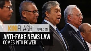 KiniFlash - 11 Apr: Najib celebrates Journalists' Day as anti-fake news law gazetted