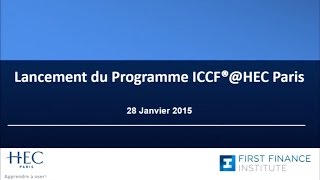 HEC Paris Executive Education et Fisrt Finance Institute: classe live ICCF