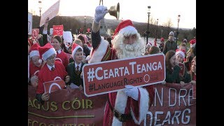 Nollaig Dhearg protest at Stormont