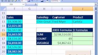 Excel Formula Efficiency 3: Database D Functions Are Fast