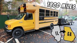 Towing 1800 Miles in a School Bus! - Chicago to Atlanta