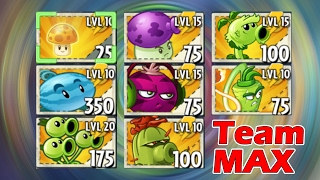 Plants vs Zombies 2 TEAM MAX Power UP vs Dark Ages Zombies