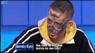 The Jeremy Kyle Show - Mad Dog Deon +  His Crazy Skull Face Tattoo - Funny Jeremy Kyle Tattoo Man