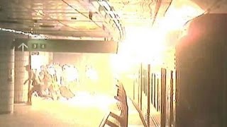 대티지하철역 화재 발생순간 CCTV