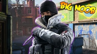 BIG NOOB KILLS EVERYONE - RAINBOW SIX SIEGE GAMEPLAY!