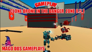 Testando o martelo | Clone Drone in the danger zone 0.5.1 Gameplay