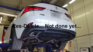 2017 Lexus IS 300 Resonator Delete and Magnaflow Mufflers (w/Exhaust Sound)