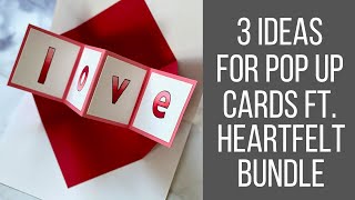 3 Pop Up Card Ideas | Stampin' UP! Heartfelt Bundle & WenCran Chronicles