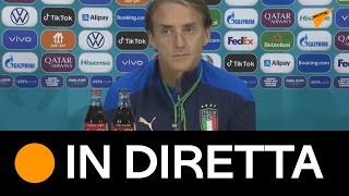 Euro 2020, conferenza stampa di Mancini alla vigilia della finale
