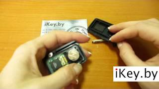 Замена батарейки в пульте ТОЙОТА Аурис, Ярис, Королла, Версо Change the battery