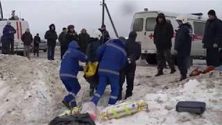 Последствия трагедии с автобусом в Бабынинском районе