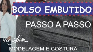 BOLSO EMBUTIDO - MODELAGEM E COSTURA COM CÉLIA ÁVILA