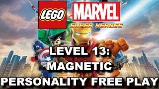 LEGO Marvel Super Heroes: Level 13 Magnetic Personality FREE PLAY (All Minikits & Stan Lee in Peril)