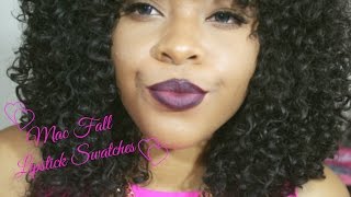 Mac Fall Lipstick Collection + Lip Swatches Pt1