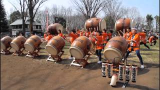 2013年 郷土の森梅まつり 武蔵国府太鼓「響会」さん演奏(HD)