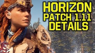Horizon Zero Dawn Patch 1.11 - WHAT DOES IT DO?! (Horizon Zero Dawn update 1.11)