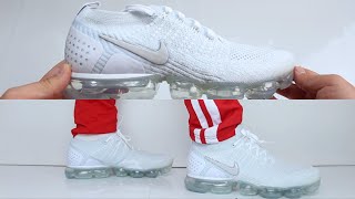 Nike Air Vapormax Flyknit 2.0 'Triple White' | UNBOXING & ON FEET