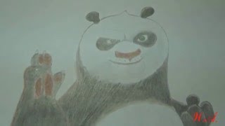 Панда По. Рисунок. Panda Po. Drawing.