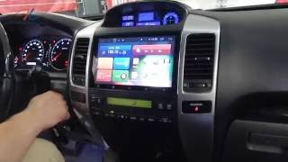 Обзор штатной магнитолы RedPower 21182B установленной в Toyota Land Cruiser 120 Prado