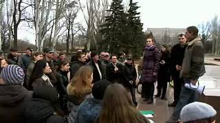 Митинг на площади Ленина