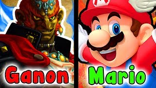 MARIO VS GANONDORF Which One Is Stronger? - (The Legend Of Zelda Versus Super Mario)