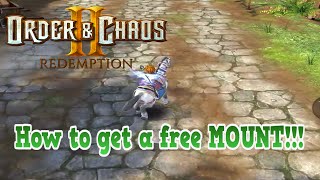 Order & Chaos 2 Redemption: How to get a FREE Mount ;)