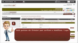 La partecipazione dell’impresa alla gara smaterializzata